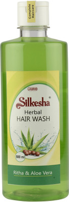 

Silkesha Hairwash Ritha Aloevera(500 ml)