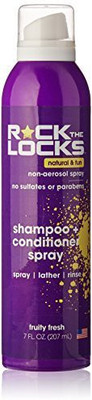 

The Regatta Group Dba Beauty Depot Rock The Locks Shampoo and Conditioner Spray, Fruit Fresh, 7 Fluid Ounce(207 ml)