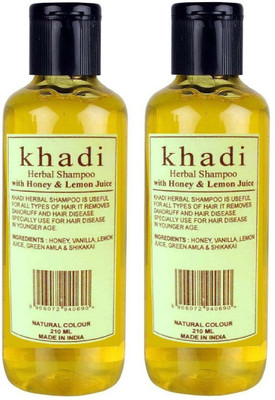 

Khadi Herbal Honey & Lemon Juice shampoo(630 ml)