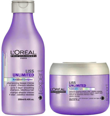 

L'Oreal Professionnel Liss Unlimited Shampoo (250 ml) & Masque (200 ml)(450 ml)