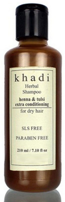 

Parvati Khadi Gramudyog Henna & Tulsi Extra conditioning shampoo (SLS, Sulfate & Paraben Free)(210 ml)