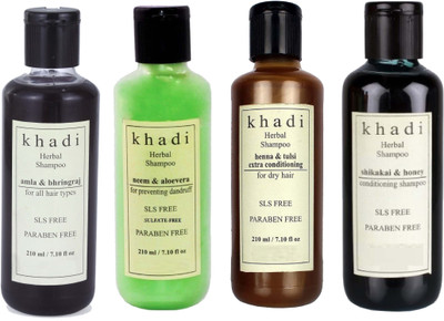 

Khadi Herbal SLS, Sulfate & Paraben Free Combo(840 ml)