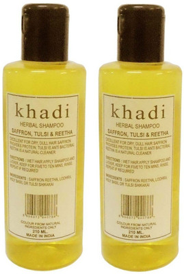 

Khadi Herbal Saffron, Tulsi & Reetha Shampoo(420 ml)