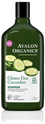 Alba Avalon Organics Shampoo, Gluten Free Cucumber, 11 Fluid Ounce(325 ml)