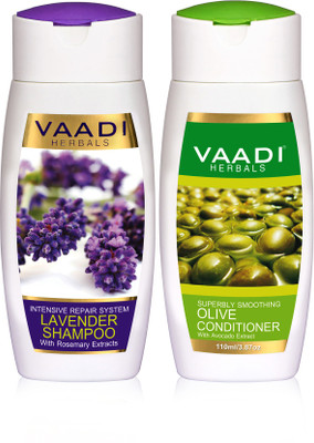 

Vaadi Herbals Lavender Shampoo With Olive Conditioner ( 110 ml x 2)(110 ml)