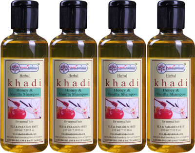 

Khadi Rishikesh Honey & Vanilla Pack of 4 Shampoo Each -(210 ml)