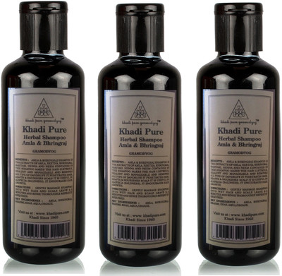 

Khadi Pure HERBAL AMLA & BRINGRAJ SHAMPOO BY GRAMODYOG(630 ml)
