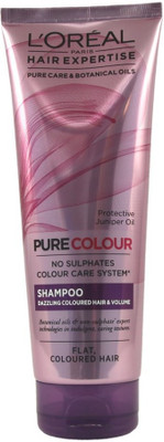 L'Oreal Pure Colour Dazzling Coloured Hair and Volume Shampoo(249 ml)