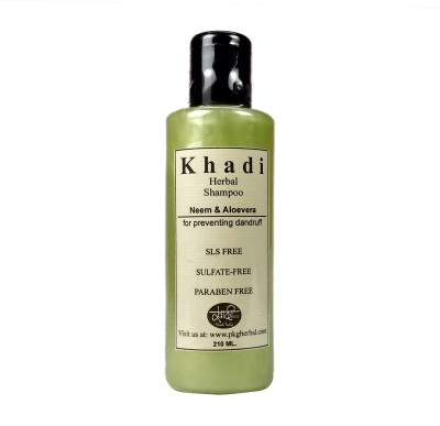 

Khadi Herbal Neem & Aloevera Dandruff Shampoo SLS & Paraben Free(210 ml)