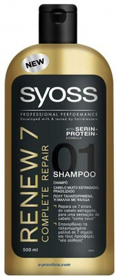 

Syoss Renew 7 Complete repair with serin Protein Formula 01 Shampoo(500 ml)