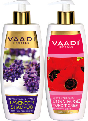 

Vaadi Herbals Lavender Shampoo With Corn Rose Conditioner ( 350 ml x 2)(350 ml)