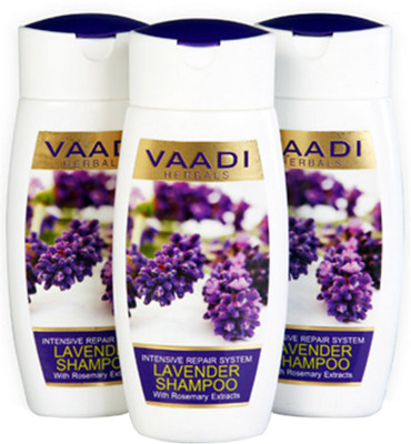 

Vaadi Herbals Intensive Repair System - Lavender Shampoo with Rosemary Extract - Pack of 3
