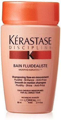 

Kerastase Discipline Bain Fluidealiste Smooth-in-Motion Shampoo for Unisex, 2.71 Ounce(80 ml)