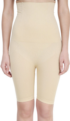 

PrivateLifes Wire No Rolling Down Tummy Tucker Thigh Shaper Women's Shapewear, Beige
