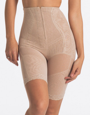 PrettySecrets Nude Super Slimming Hip & Thigh Shaper Women's Shapewear, Beige