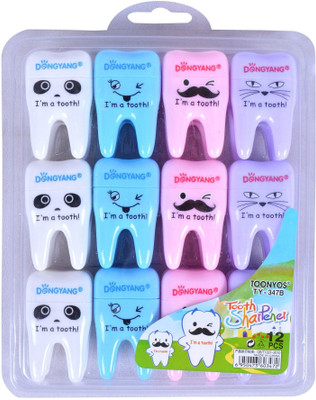 

SN toy zone Tooth Sharpener Single Pencil Sharperners(Set of 12, White, Blue, Pink, Purple)