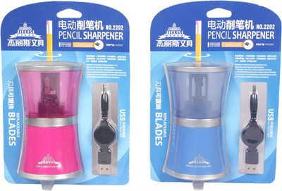 

Chrome Table Electronic Single Pencil Sharperners(Set of 1, Pink, Blue, Red, Green)