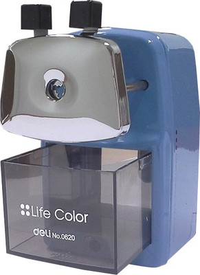 

Deli Life Color Pencil Sharpner Single Pencil Sharperners(Set of 1, Blue)