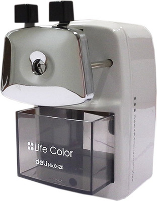 

Deli Life Color Pencil Sharpner Single Pencil Sharperners(Set of 1, Grey)
