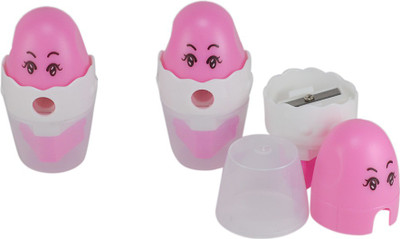 

Saamarth Impex Cartoon Single Pencil Sharperners(Set of 3, Pink)