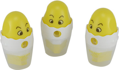 

Saamarth Impex Cartoon Single Pencil Sharperners(Set of 3, Yellow)