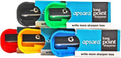 

Apsara Long Point Single Pencil , Long Point Sharperners(Set of 5, MIX)