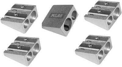 

Milan Spain Aluminium Double Sharperners(Set of 5, Multicolor)