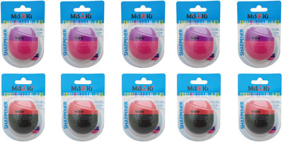 

Misaki Switch Design Sharpener Single Sharperners(Set of 10, Multicolour)