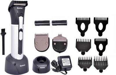 

Kemei KM-3007 Corded & Cordless Trimmer for Men(Black)