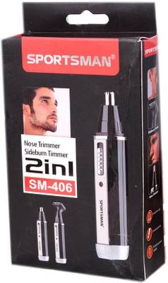 Sportsman 2 In 1 SM-406 Trimmer For Men (Multicolour) 