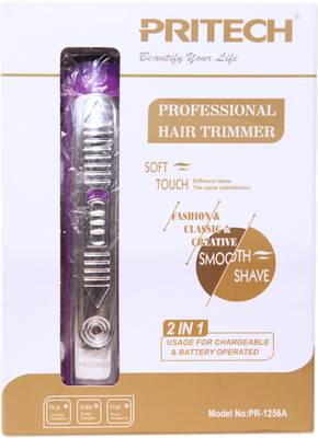 PRITECH Beard PR-1256A Trimmer For Men (Purple) 