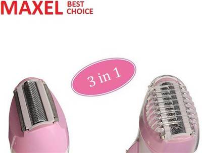 Maxel Lady AK 2002 Multicolor Shaver For Women (Pink) 