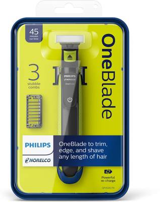 Philips QP2520/70 Norelco OneBlade Trimmer, Shaver For Men