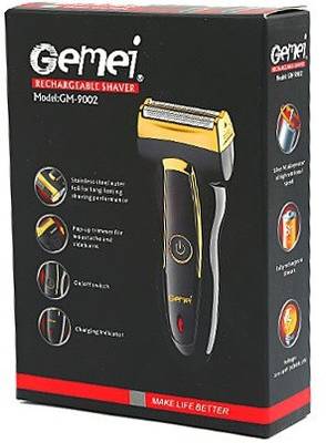 Gemei Professional Rechargeable Clipper GM-9002 Shaver For Men (Black) 