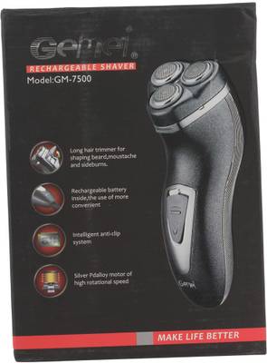 Gemei GM-7500-NW Rechargeable Shaver For Men