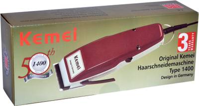 Kemei 1400 Professional Heavy Duty-1400 Trimmer For Men (Red) 