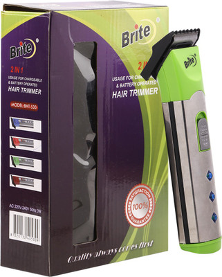 

Brite BHT-530/00 Cordless Trimmer for Men(Green)