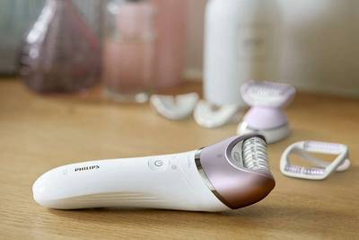 Philips BRE630/00 Satinelle Advanced Wet and Dry Epilator For Wom...