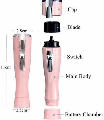 JM ST73214 Kemei Mini Ladies Woman's Shaver Shaver For Women