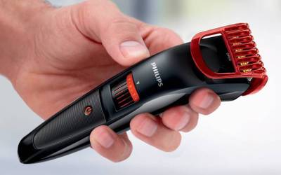 Philips QT4011 Trimmer For Men (Black & Red)