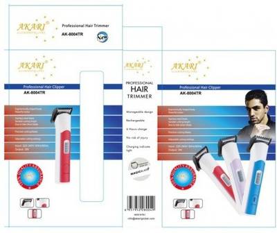 Akari AK-8004TR Rechargable Trimmer For Men