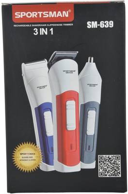Sportsman SM-639 Professional Rechargeable Clipper Trimmer, Body ...