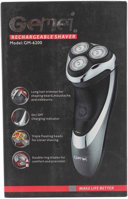 Gemei GM-6200-NW Rechargeable Shaver For Men