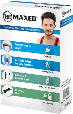 Maxed MX-3937-Orange Professional Hair Blade OA Trimmer For Men