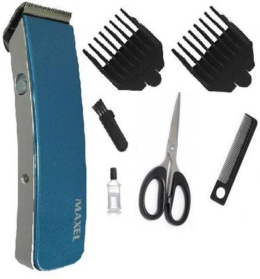 Maxel Rechargeable Cordless AK 207 Blue Trimmer For Men (Blue) 