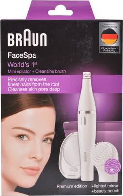 Braun Facial Face-830 Epilator For Women (White) 
