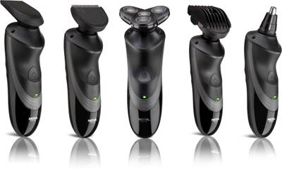 Nova Aqua 4D Wet & Dry NAS 730 Shaver For Men (Black) 