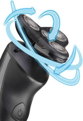 Nova Aqua 4D Wet & Dry NAS 730 Shaver For Men (Black) 