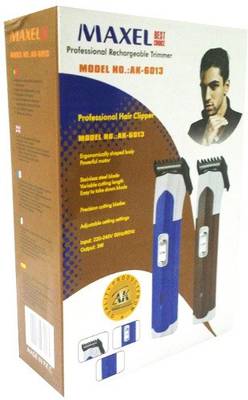Maxel Rechargeable AK-6013 Trimmer For Men, Women (Brown) 