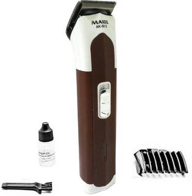 Maxel Rechargeable AK-6013 Trimmer For Men, Women (Brown) 